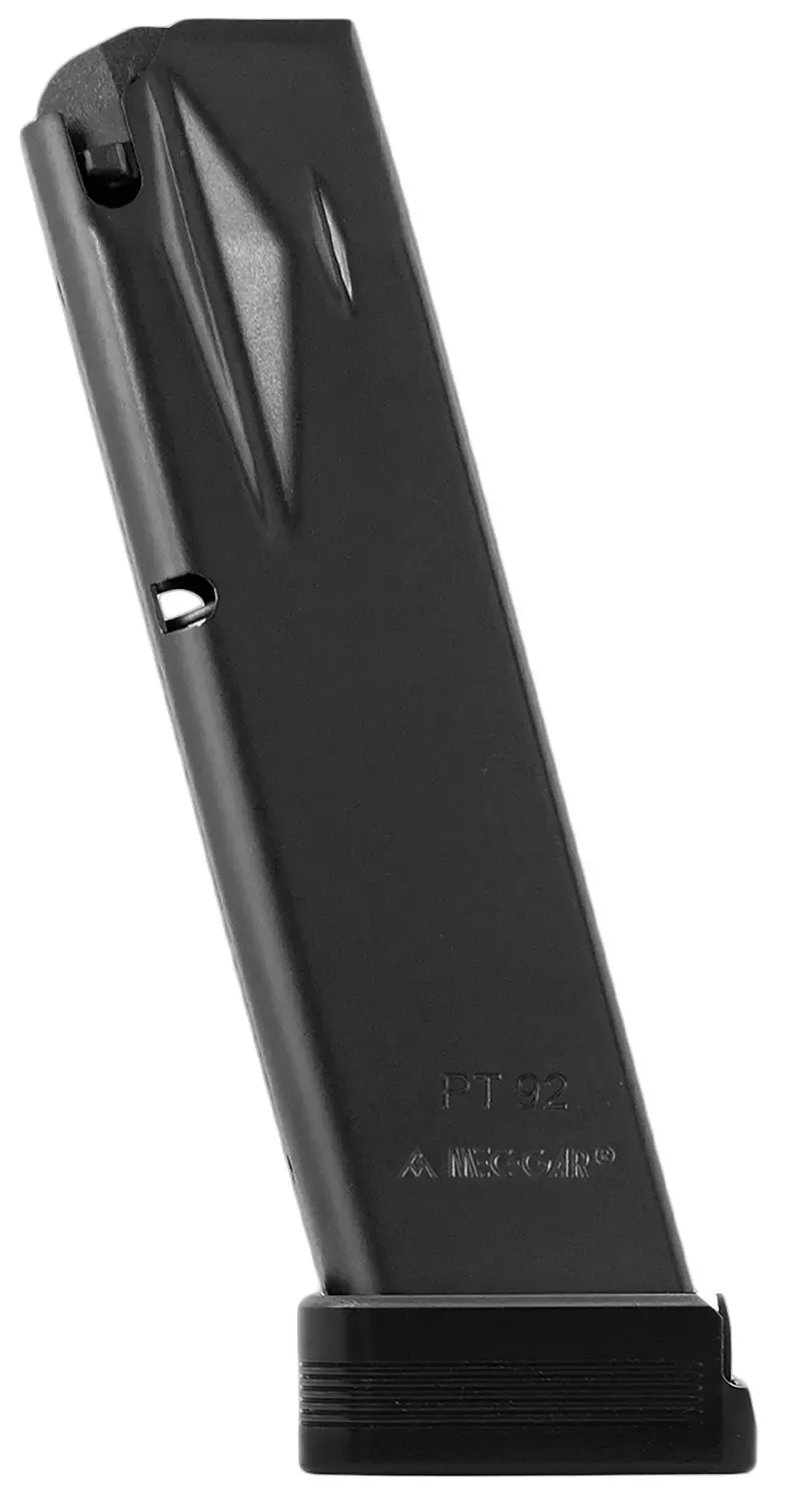 Mec-Gar Competition 20rd 9mm Compatible w/ Taurus PT92 Black MGPT9220M
