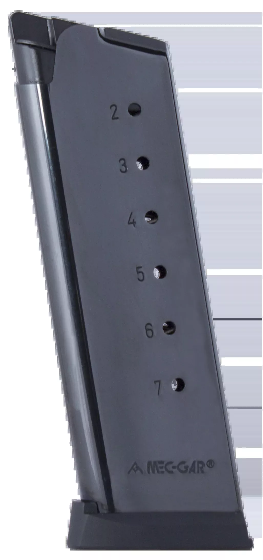 Mec-gar Magazine 1911 Officers - .45acp 7rd Blued