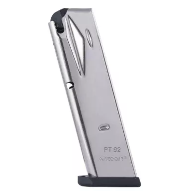 Mec-Gar PT9215N Taurus 15rd 9mm Luger, Fits Taurus PT99/PT92 Nickel