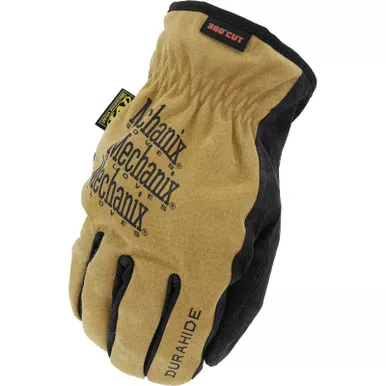 Mechanix Wear LDDH-X75 Leather Driver E5-360 Work Gloves, Black/Tan