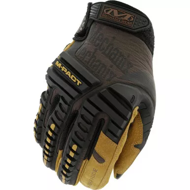 Mechanix Wear LMP-75 Durahide M-Pact Leather Impact Resistant Gloves, Brown