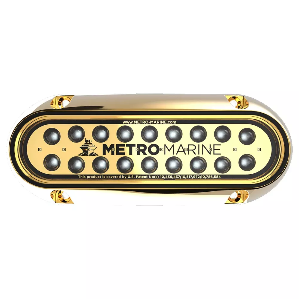 Metro Marine High-Output Elongated Underwater Light w/Intelligent Monochromatic LED’s – White, 90° Beam