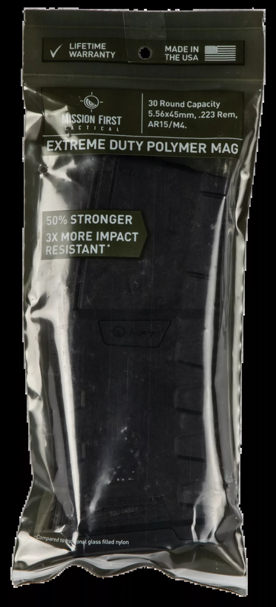 Mft Extreme Duty Polymer Mag Black 30 Rd. 5.56x45mm/223 Rem./300 Aac