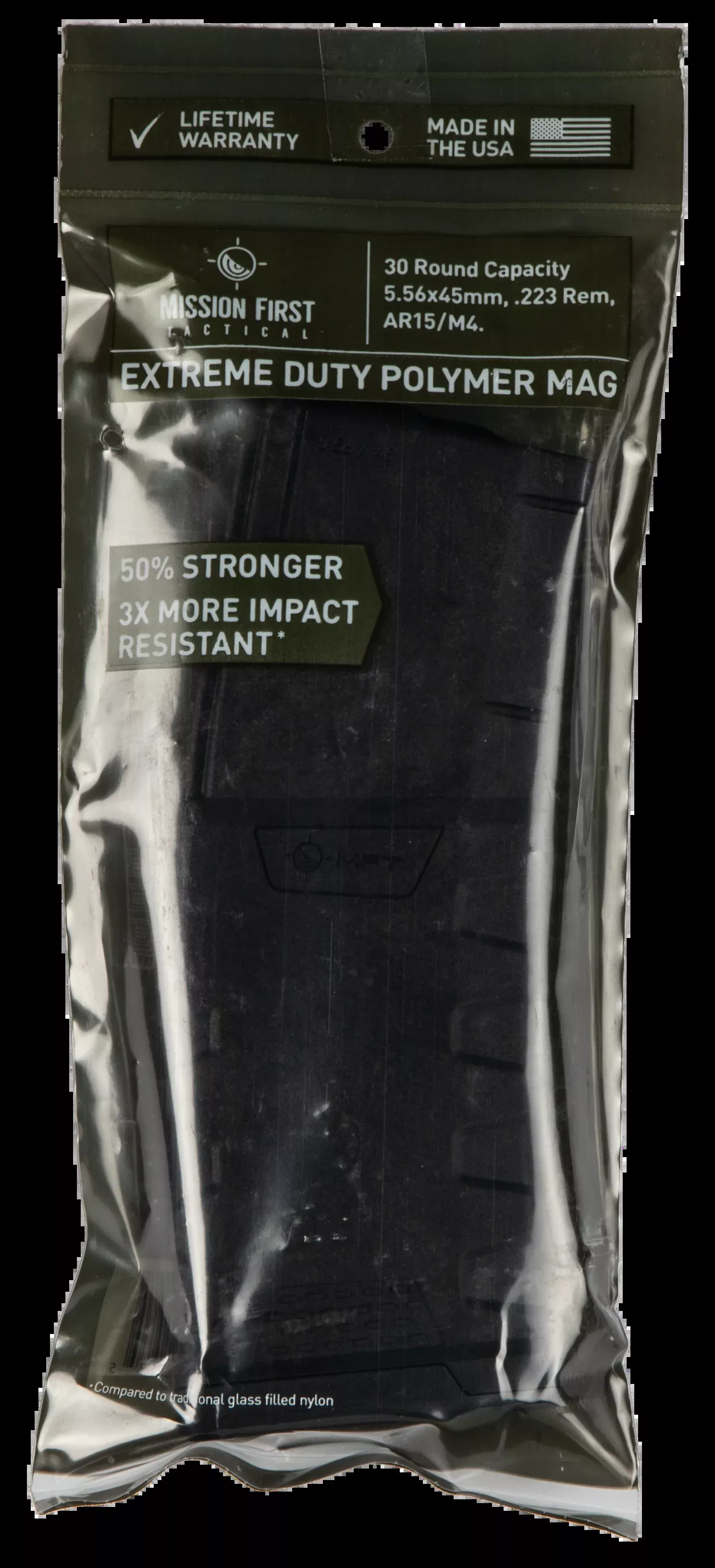 Mft Extreme Duty Polymer Mag Black 30 Rd. 5.56x45mm/223 Rem./300 Aac