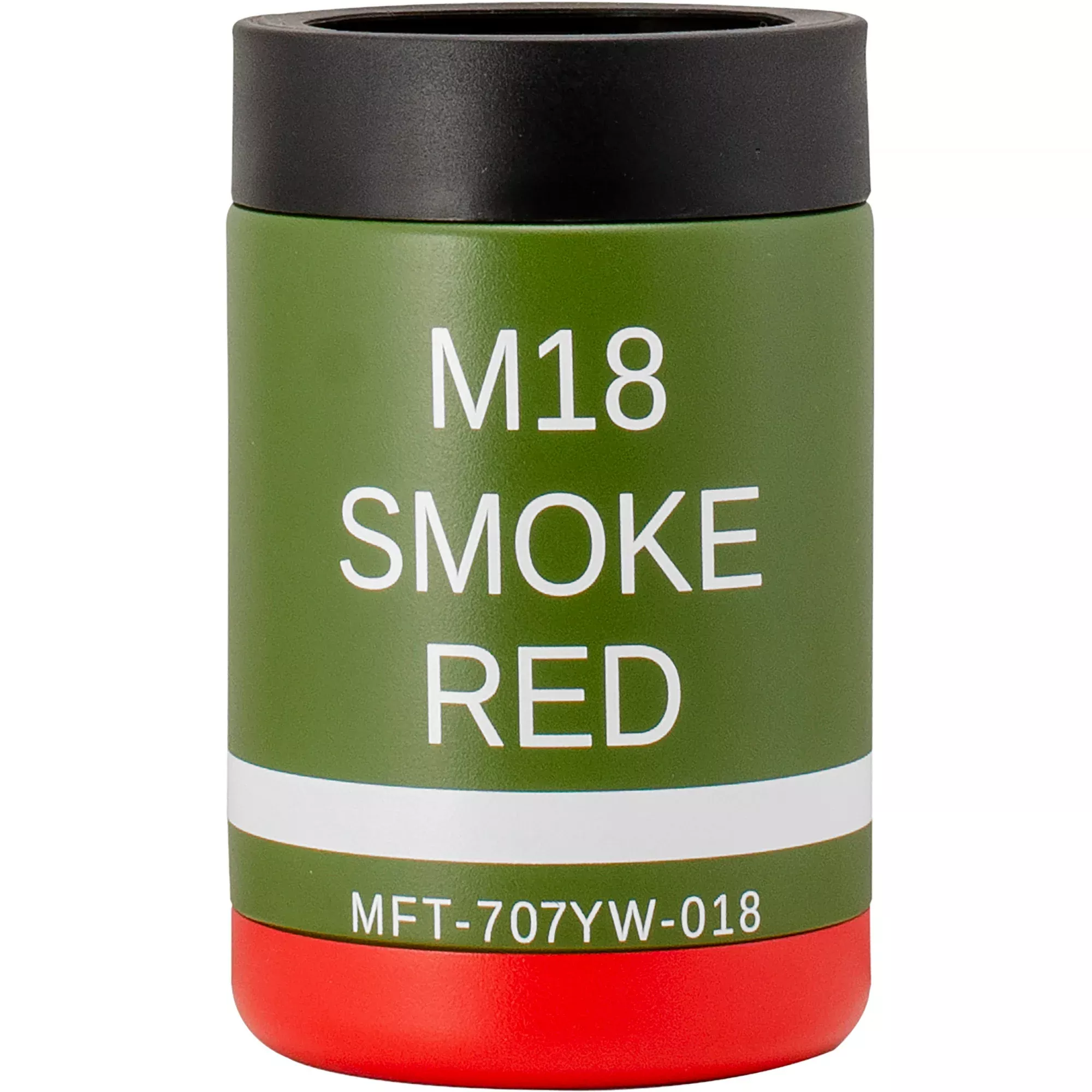 Mft M18 Red Smoke Can Cooler 12oz