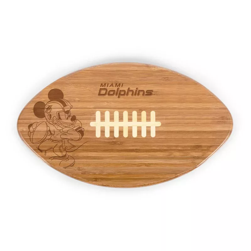 Miami Dolphins Mickey Mouse – Touchdown! Football Cutting Board & Serving Tray