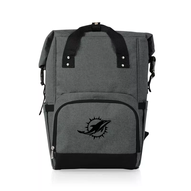 Miami Dolphins – On The Go Roll-Top Backpack Cooler
