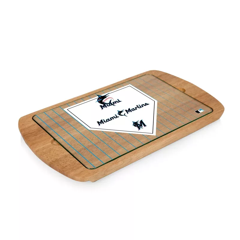 Miami Marlins – Billboard Glass Top Serving Tray