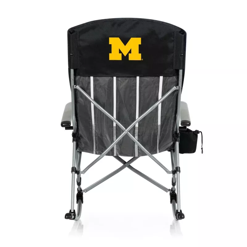 Michigan Wolverines – Outdoor Rocking Camp Chair