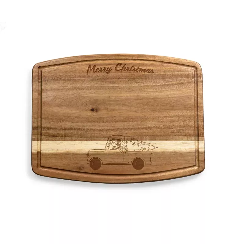 Mickey Mouse Christmas – Ovale Acacia Cutting Board