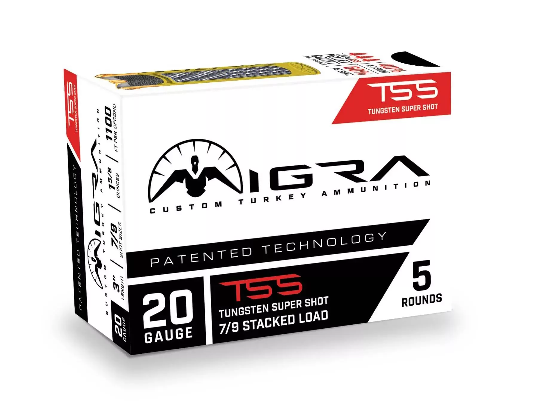 Migra TSS Turkey 20 Gauge Ammo 3" 7/9 5 Rounds T2079158