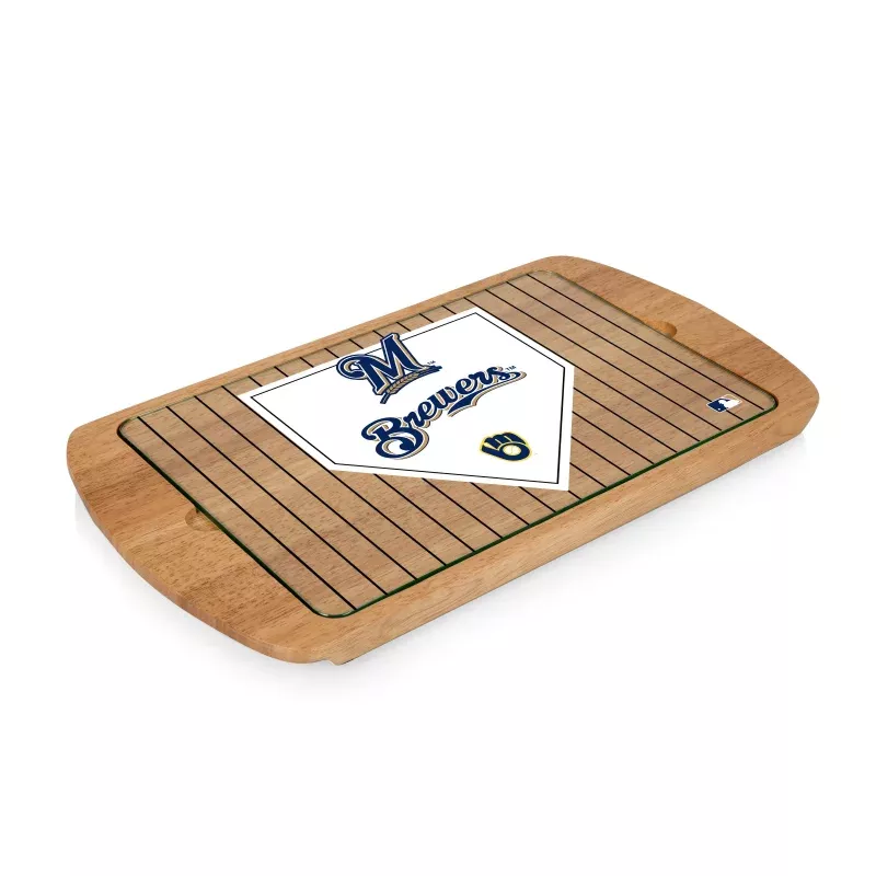 Milwaukee Brewers – Billboard Glass Top Serving Tray