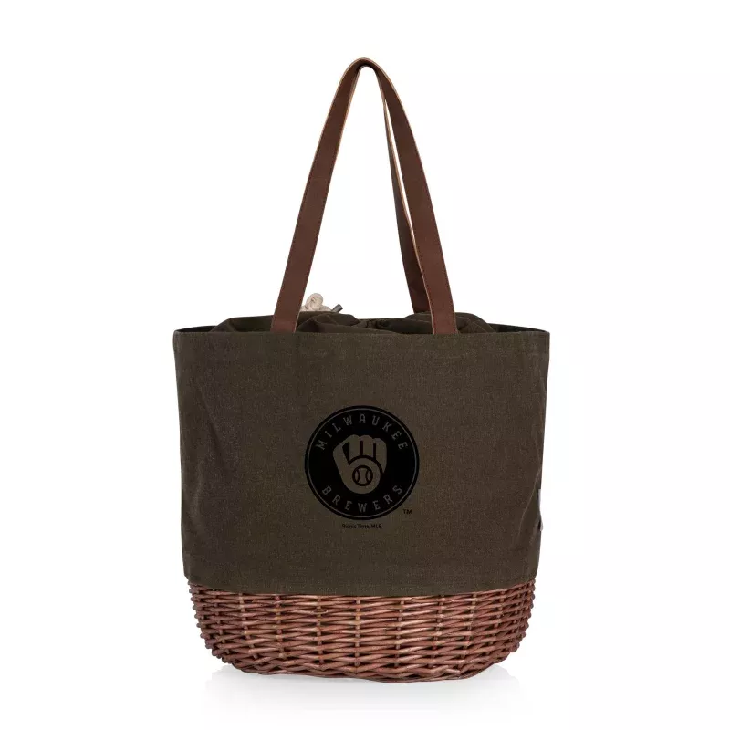Milwaukee Brewers – Coronado Canvas and Willow Basket Tote