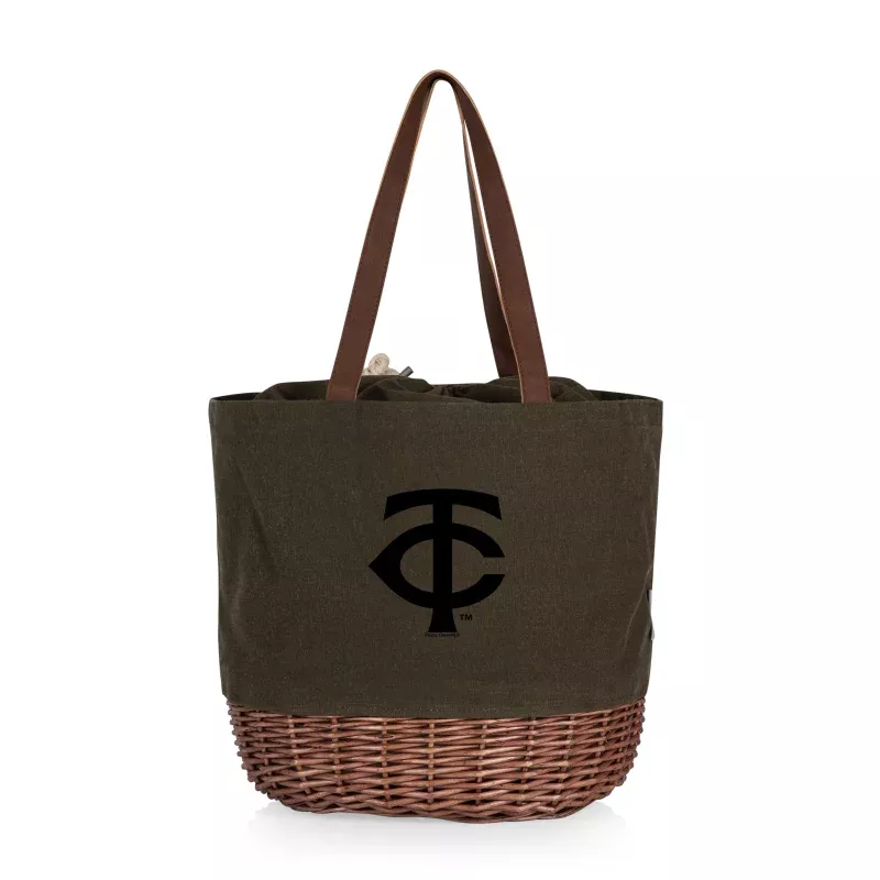 Minnesota Twins – Coronado Canvas and Willow Basket Tote