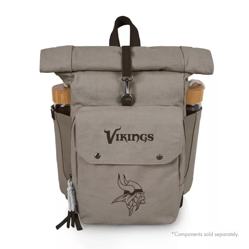 Minnesota Vikings – Carmel Roll Top Picnic Backpack Cooler