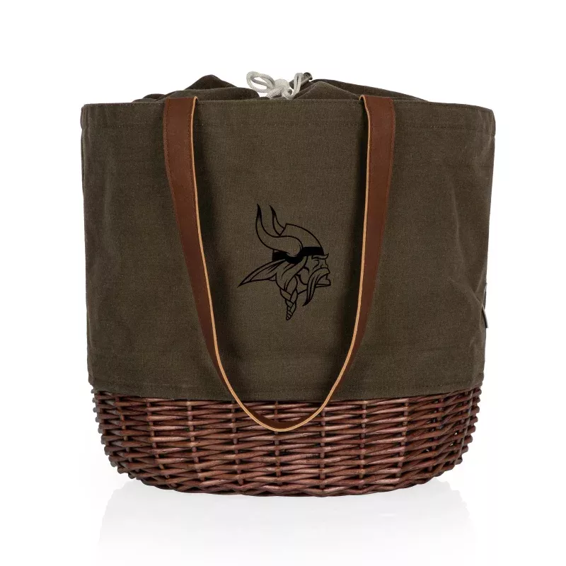Minnesota Vikings – Coronado Canvas and Willow Basket Tote