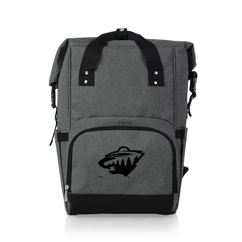 Minnesota Wild – On The Go Roll-Top Backpack Cooler