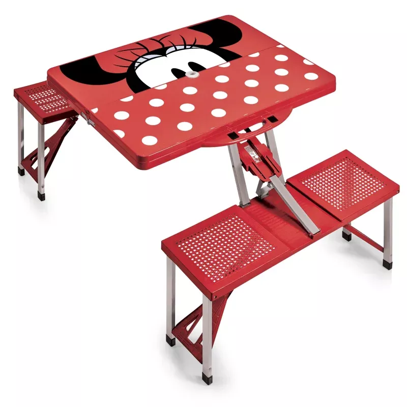 Minnie Mouse – Picnic Table Portable Folding Table with Seats