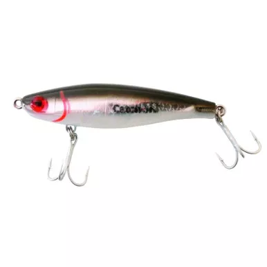 MIRROLURE Catch 2000 JR Black Back/White Belly/Silver Scale Suspending Twitchbait (22MR-21)