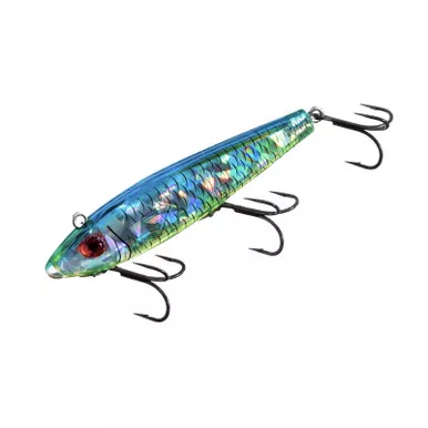 MIRROLURE S3 3 5/8in Blue/Chartreuse/Silver Sinking Twitchbait (STTR-CHBL)