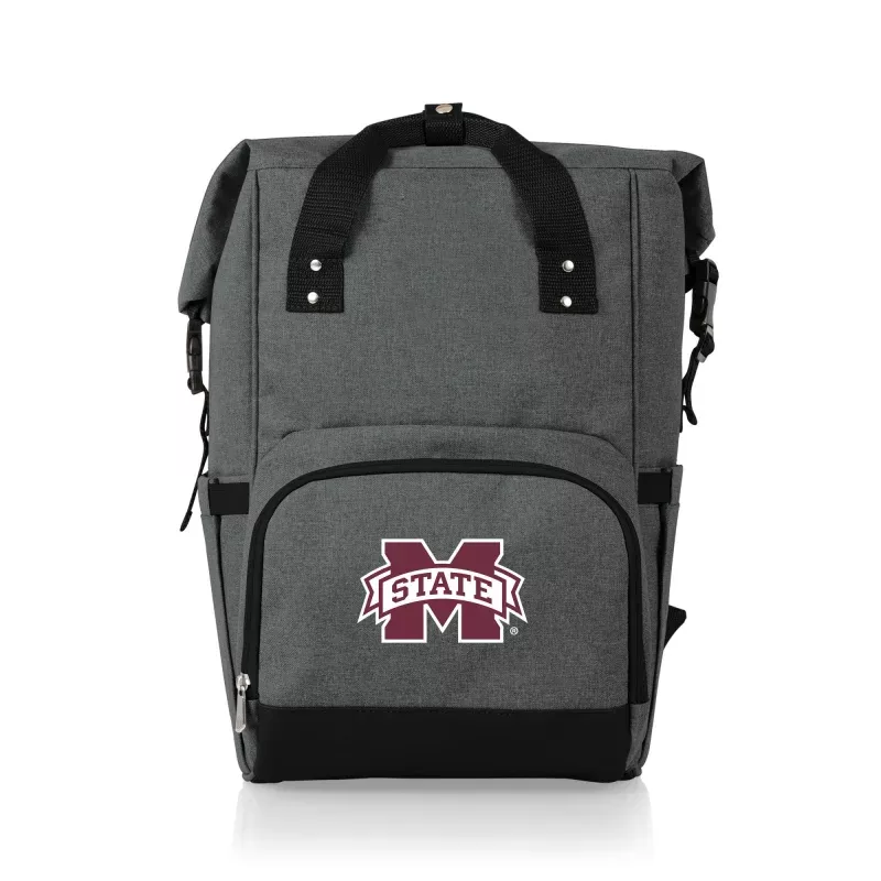 Mississippi State Bulldogs – On The Go Roll-Top Backpack Cooler