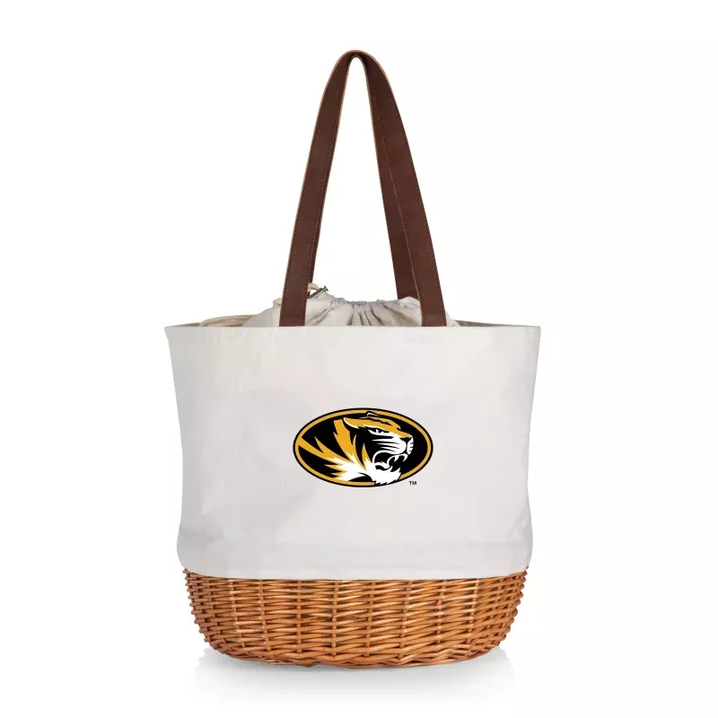 Mizzou Tigers – Coronado Canvas and Willow Basket Tote