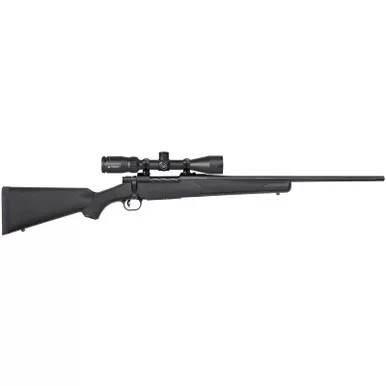 Mossberg 28052 Patriot 22-250 Rem Caliber with 5+1 Capacity, 22" Fluted Barrel, Matte Blued Metal Finish & Black Synthetic Stock Right Hand (Full Size) Includes Vortex Crossfire II 3-9x40mm Scope