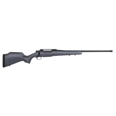 Mossberg 28102 Patriot Long Range Hunter 300 Win Mag Caliber with 3+1 Capacity, 24" Threaded/Fluted Barrel, Matte Blued Metal Finish & Sniper Gray Fixed Monte Carlo Stock Right Hand (Full Size)