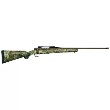 Mossberg 28171 Patriot Predator 7mm PRC 3+1 24" Fluted & Threaded, Patriot Brown Cerakote Barrel/Rec, TrueTimber Strata Stock