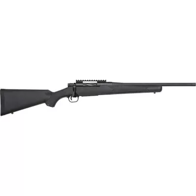 Mossberg 28231 Patriot Carbine 450 Bushmaster 5+1 18" Matte Blued Threaded Bull Barrel, Matte Blued Picatinny Rail Receiver, Black Fixed Synthetic Stock