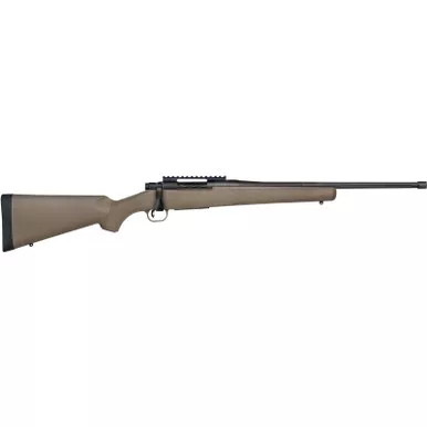 Mossberg 28263 Patriot Predator Full Size 400 Legend 4+1 20" Matte Blued Threaded Barrel, Matte Blued Picatinny Rail Receiver, Fixed Flat Dark Earth Synthetic Stock