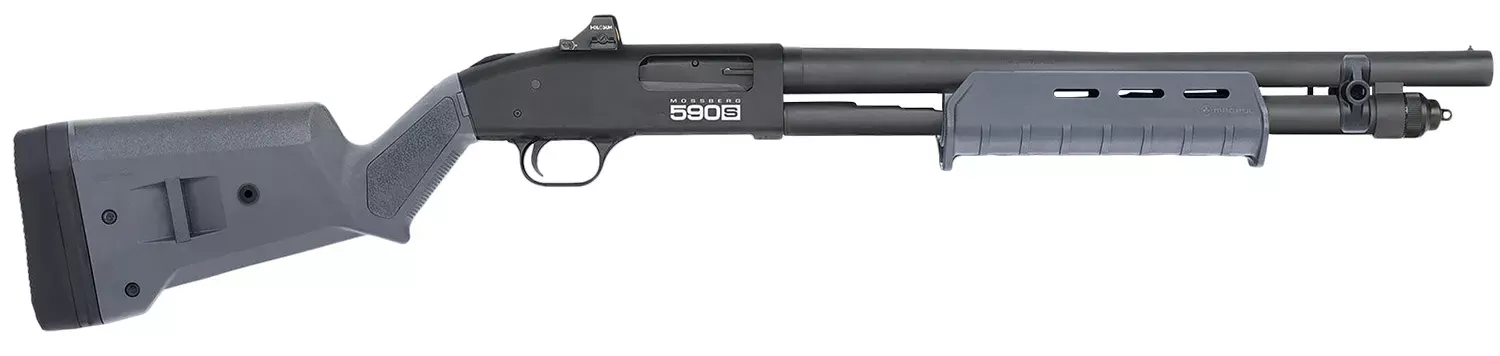 Mossberg 590S 12 GA Shotgun 18.5" Gray Holosun Micro Dot 51606