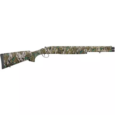 Mossberg 75485 Silver Reserve Eventide Turkey Over/Under 12 Gauge 3.5" 2rd 20", Mossy Oak Greenleaf, Synthetic Furniture, Fiber Optic Sight, Ext. Turkey Choke