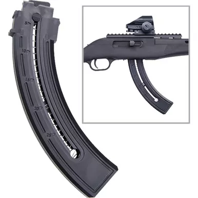 Mossberg 95136 Blaze Magazine .22 LR, Black, 25 Round