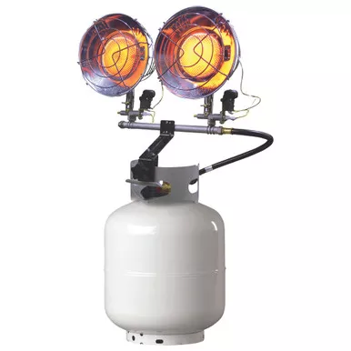 Mr. Heater F242650 Double Tank Top Heater, Silver