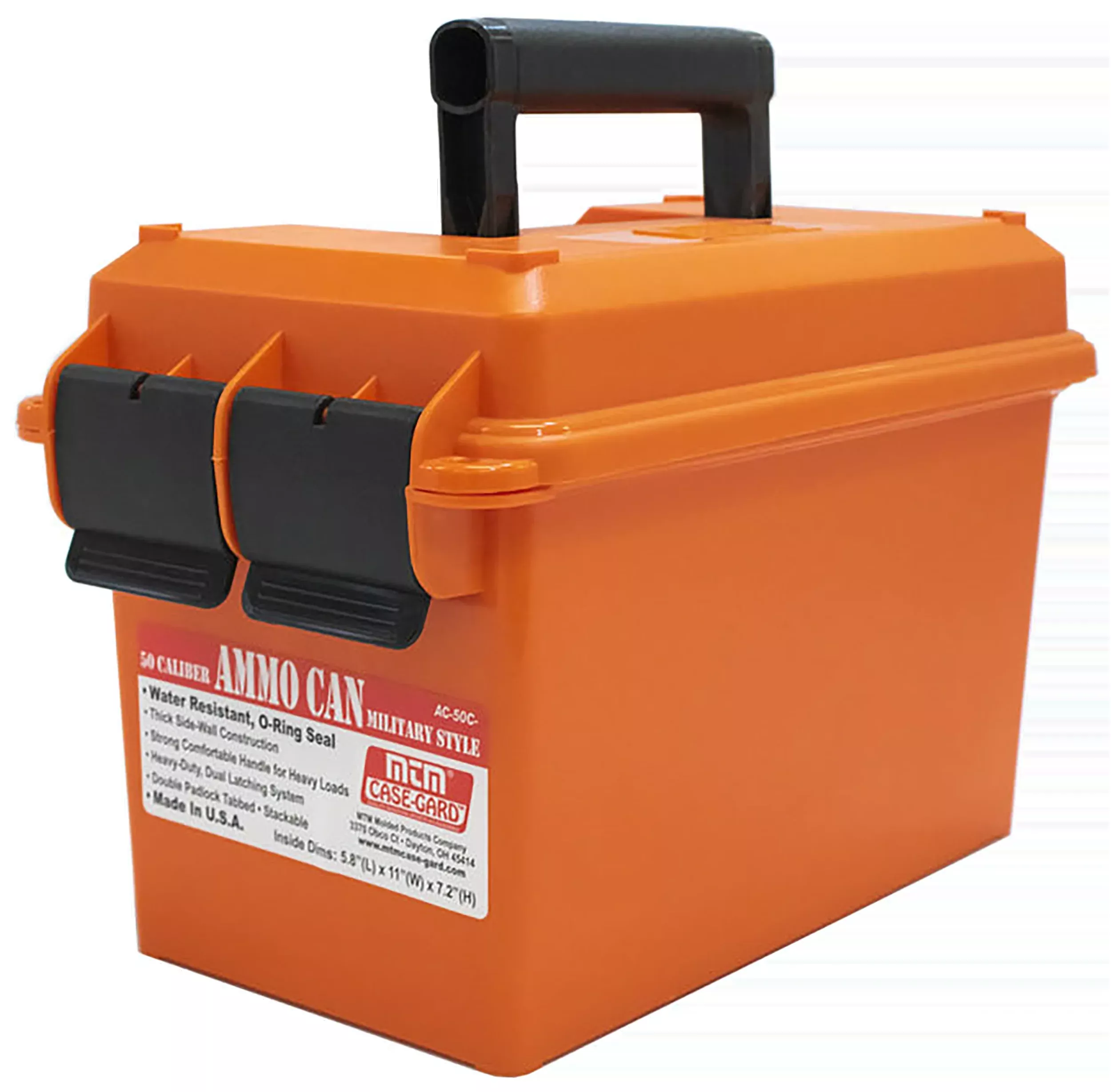 Mtm Ammo Can, Mtm Ac50c35 Ammo Can 50 Caliber Orng