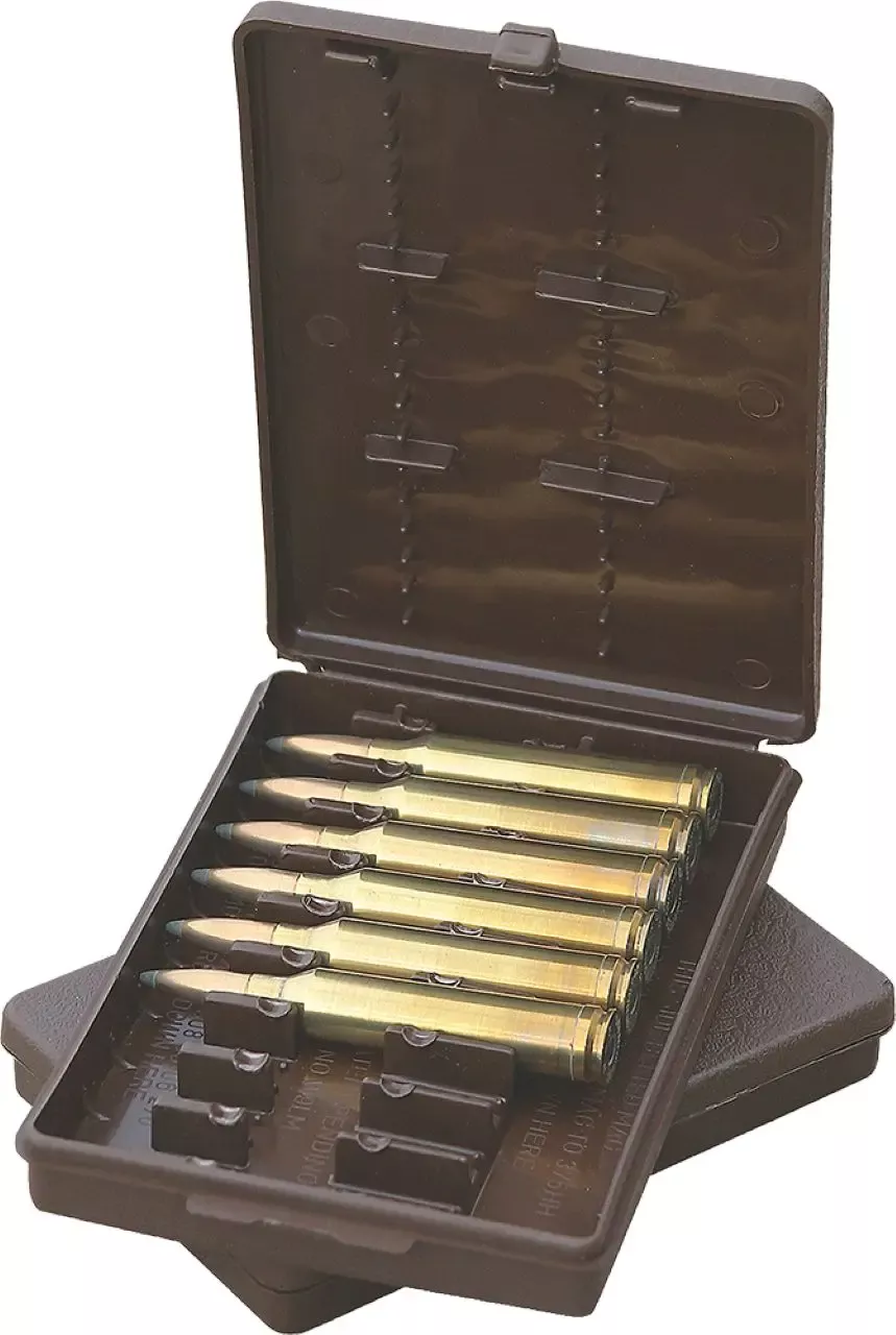 MTM Case-Gard Rifle Ammo Wallet 9rd Multi-Caliber Brown Polymer