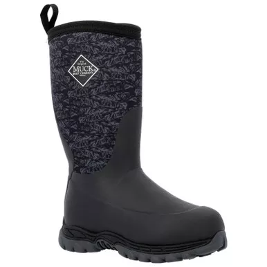 MUCK BOOT COMPANY Kids Rugged II Black/Mountain Terrain Print Boots (RG2002)