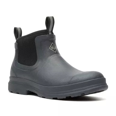 MUCK BOOT COMPANY Mens Rainscape Chelsea 5in Black Dark Shadow Boot (MRSCHM00)