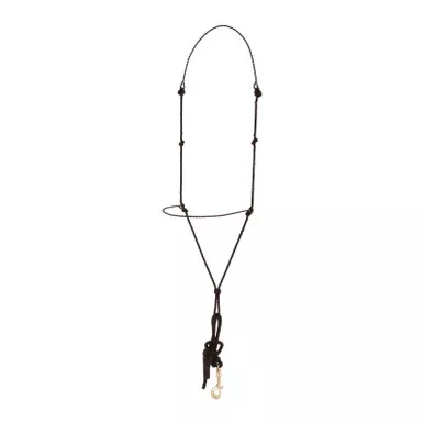 MUSTANG Black Twisted Wire and Rope Training Headsetter (8163-D)