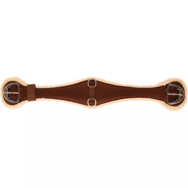 MUSTANG Contoured Fleece Brown Cinch with Stainless Steel Buckles (269)