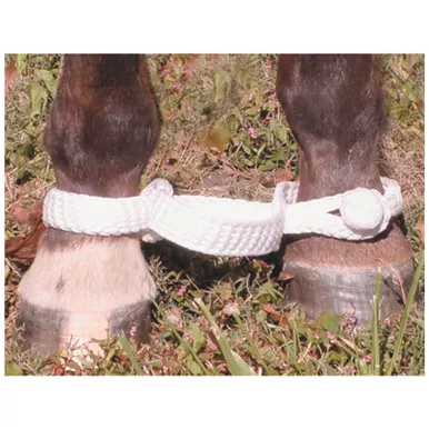 MUSTANG White Flat Braided Nylon Hobble (8752)
