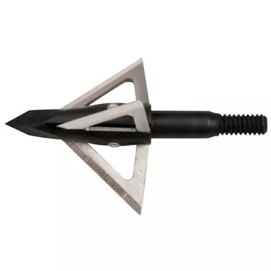 Muzzy 293 Trocar Crossbow Broadheads, 3 Blade, 125 Grain, Black, 3 Pack