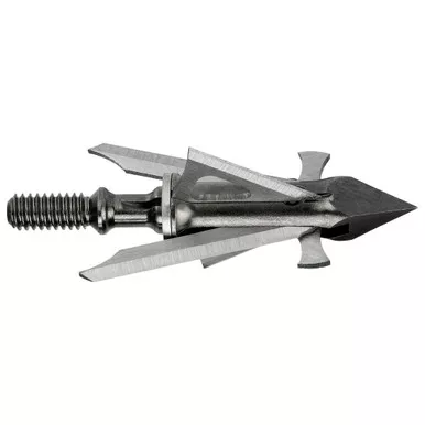 Muzzy 298 Trocar HBX Crossbow Broadhead, 100 Grain, Silver, 3 Pack