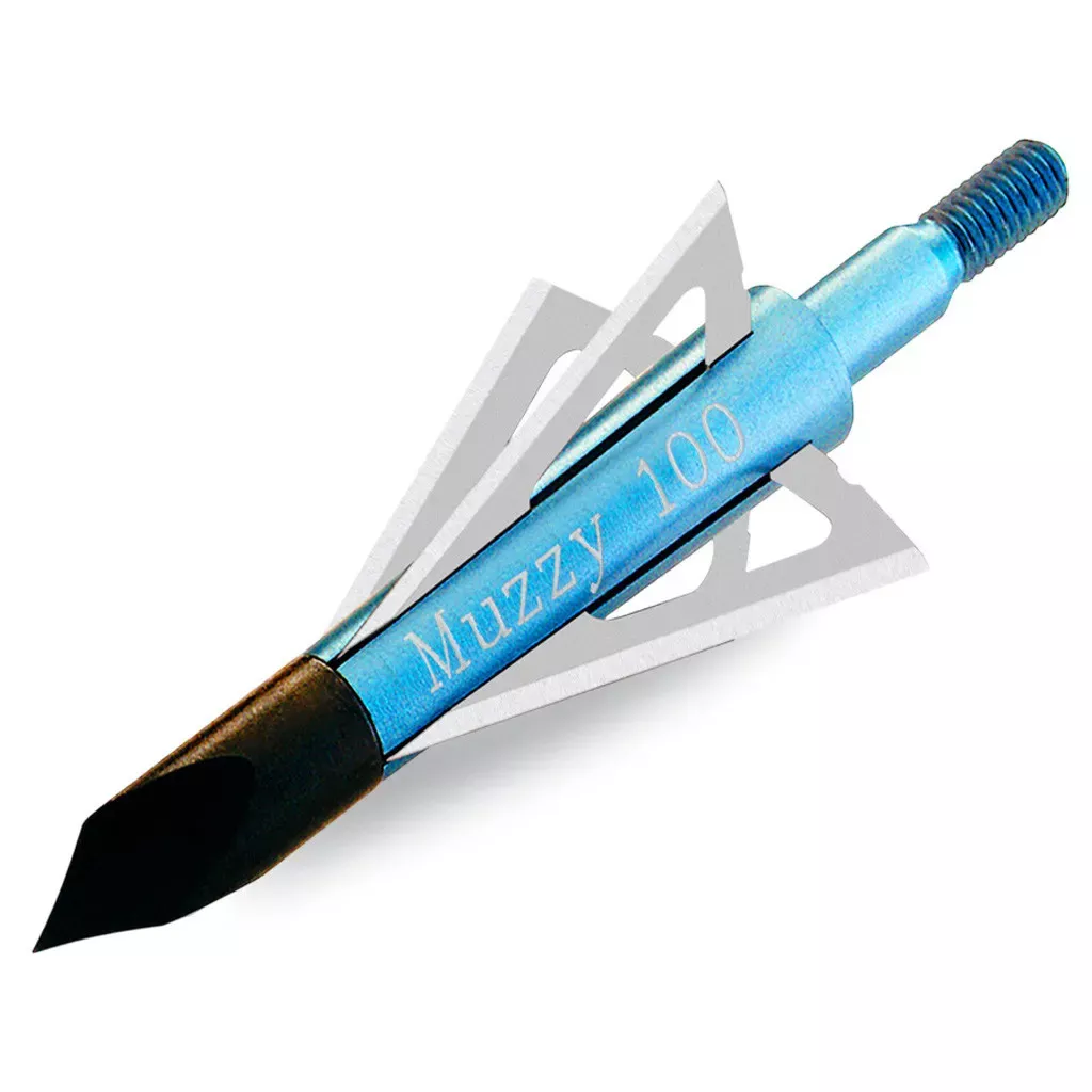 Muzzy Screw-in Broadhead 100 Grain 6 Pack Blue 209