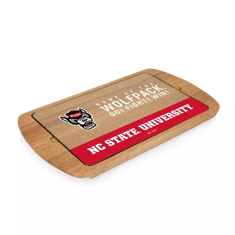 NC State Wolfpack – Billboard Glass Top Serving Tray