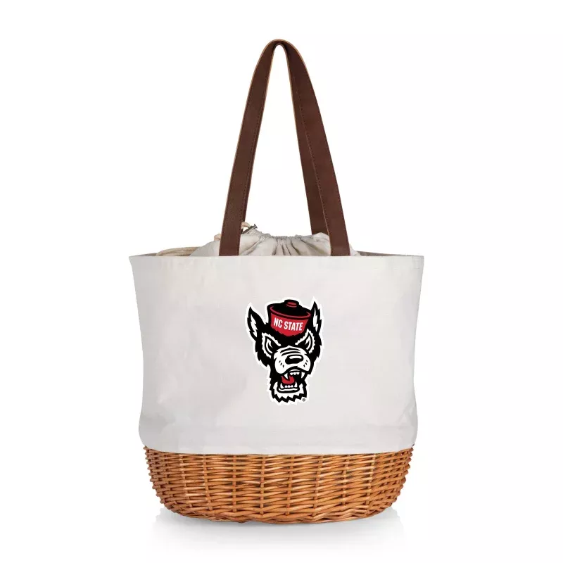 NC State Wolfpack – Coronado Canvas and Willow Basket Tote