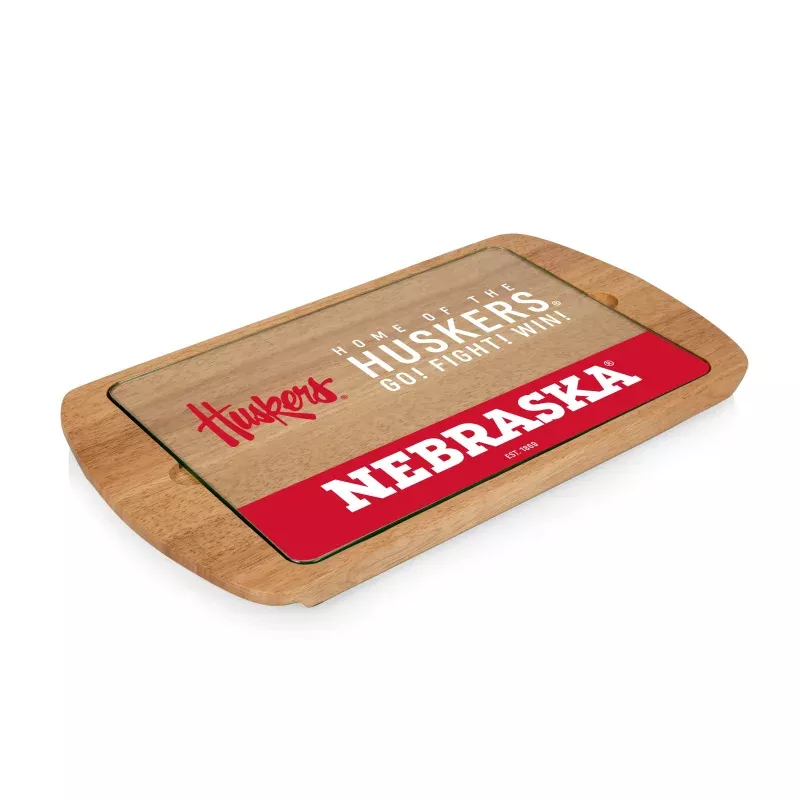 Nebraska Cornhuskers – Billboard Glass Top Serving Tray