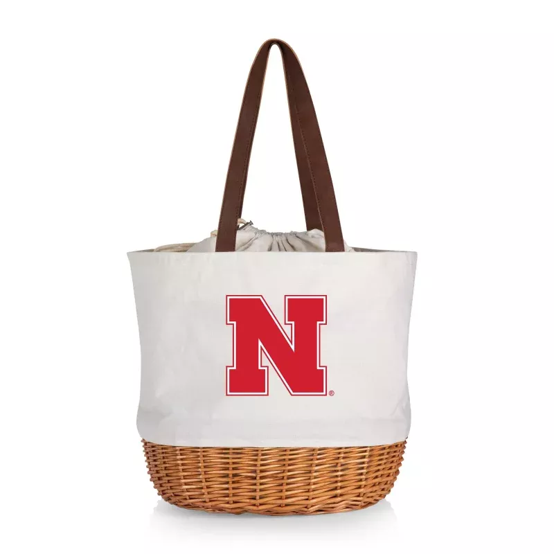 Nebraska Cornhuskers – Coronado Canvas and Willow Basket Tote