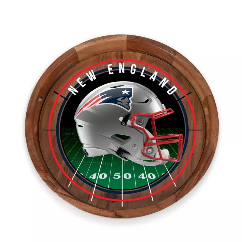 New England Patriots – Barista Serving Tray with Glass Insert